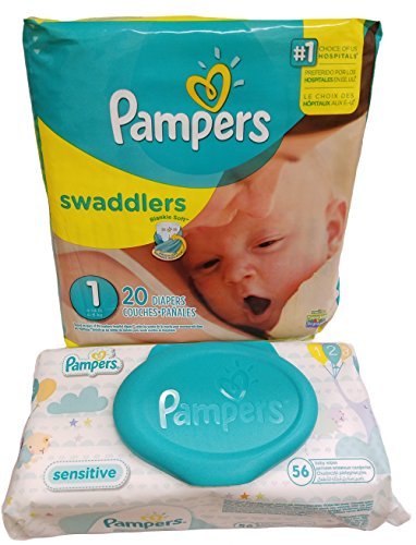 Pampers Swaddlers Diapers, Size 1, 20 Count - Pampers - Import It All